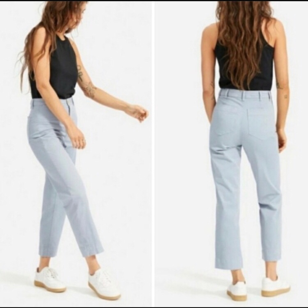 NWOT Everlane straight leg lightweight crop pants